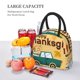 thumbnail image 5 of Fotbe Happy Thanksgiving Day Bolsa de Almuerzo con Estampado, Lonchera Aislada, Contenedor de Comida Reutilizable Tipo Cooler a Prueba de Fugas, 5 of 6