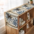 thumbnail image 6 of Palm Trees 36 Inch Table Runner, Blue Brown Vintage Watercolor Tropical Farmhouse Dresser Scarf Cotton & Linen Tablerunner for Dining/Kitchen Island/Holiday Party Décor Small 13" x 36", 6 of 9