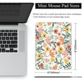 thumbnail image 2 of SHIBA-Small Mouse Pad, Mini Mouse Pad 6 X 8 Inch with Non-Slip Rubber Base for Keyboard Tray Laptops Wireless Mouse Home Office Travel, Washable & Portable (Pretty Flowers), 2 of 4