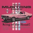 thumbnail image 3 of This Is Mustang Country Sweatshirt Legendary Performance Pink Muscle Car Shelby Mach 1 Boss GT Licensed Hoodie, 3 of 7