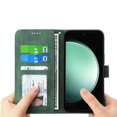 thumbnail image 3 of Funda Tipo Billetera para Xiaomi Redmi Note15 Pro 4G Carcasa Abatible con Porta Tarjetas, Bolsillo para Efectivo, Soporte Ajustable, Cierre Magnético y Correa de Muñeca Verde, 3 of 6