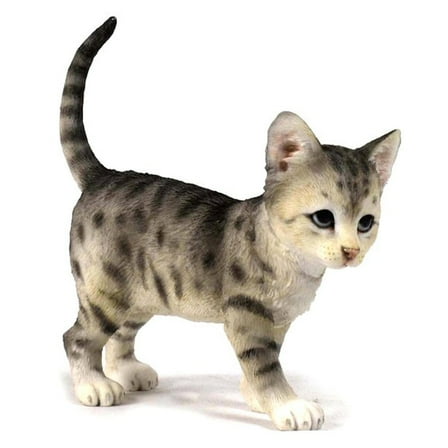 Veronese Design Kitten Standing with Raised Tail Sculpture