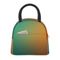 thumbnail image 1 of Disketp Orange To Teal Gradient Bolsa Térmica para Almuerzo, Lonchera con Abertura Amplia y Gran Capacidad, Organizador Reutilizable para Mujeres, Hombres y Adultos, 1 of 6