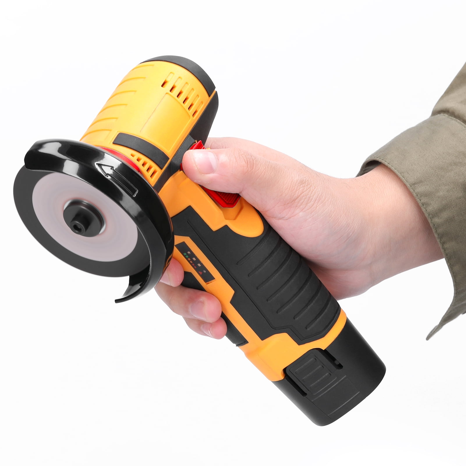 Elowen Electric Angle Grinder 19500rpm 19500rpm Electric Grinding Tool Multifunctional Mini Grinder Handheld Cutter for Cutting Polishing Ceramic Tile Wood Stone Steel
