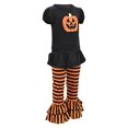 thumbnail image 5 of Baby-Girls 2 Piece Halloween Pumpkin Ruffled Pants Outfit (6t), 5 of 5