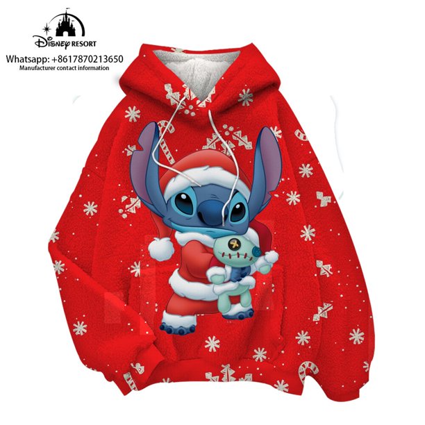 Microfiber Coral Fleece Blanket Disney Stitched Hoodie Sleeves Super Soft Warm Outdoor Pocket Hoodie Winter Hooded TV Blanket100 Gao Jinjia LED