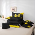thumbnail image 6 of Manfei Baseball Print Twin Bedding Sets 7pcs for Boys Girls, Sport Monogrammed Bedding Comforter Set, Personalized Letter H Sheet Sets, Breathable Home Decor, 6 of 8