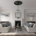 thumbnail image 5 of 54"OD x 4 7/8"P Large Classic Ceiling Medallion (Fits Canopies up to 13 1/2"), Hand-Painted Steel Gray, 5 of 6