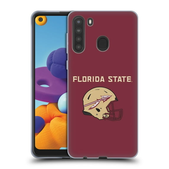 Head Case Designs Officially Licensed Florida State University FSU Florida State University Helmet Logotype Soft Gel Case Compatible with Samsung Galaxy A21 (2020)