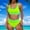 A_ Yellow, variant on UTSJKR Women's High Waisted Bikini Sets Two Piece Swimsuits for Women Sporty Color Block Cheeky High Cut Bathing Suits 2026 Black S