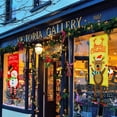 thumbnail image 5 of Bannières de Noël Rideau Décoration Porte Suspendu Peinture Drapeau Suspendu, 5 of 5
