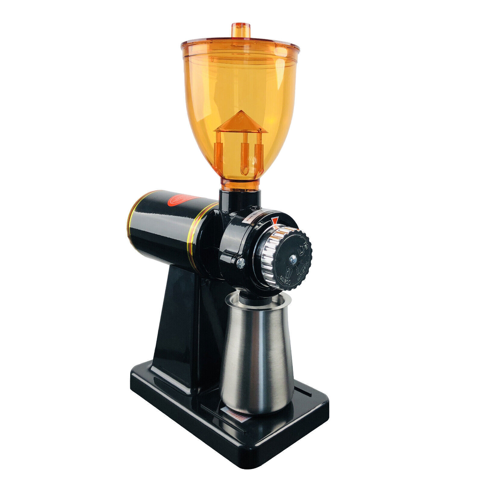 7.68*4.72*14.17 Commercial Electric Coffee Grinder Automatic Burr Mill Bean Home Office Grinder Black