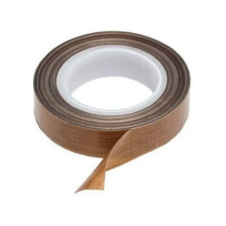Uxcell Heat Resistant Tape High Temperature Heat Transfer Tape PTFE Film  Adhesive Tape 0.5 Width 33ft Length White