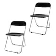 thumbnail image 1 of Set 2 Sillas EKE Life Home Acrílico Plegables Comedor Exterior Interior Color Negro, 1 of 1