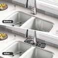 thumbnail image 4 of Pofeuu Metallic Gears Print Splash Guard for Sink Faucet Sink Gadgets-Splash Guard Behind Faucet Drip Catcher for Kitchen, Bathroom,Sink Mat, 4 of 7