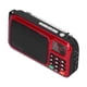 thumbnail image 1 of Radio portátil Bling Bling con Altavoz y reproductor de música MP3 color rojo, 1 of 12