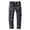 Grey, variant on Mens Fashion Solid Color Elastic Waist Overalls Pants Pants Fabric Stocking Sock
