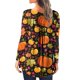 thumbnail image 3 of Camiseta de moda sexy informal para mujer, blusa estampada de manga larga con cuello redondo y fruncido Pompotops FGAJ7111, 3 of 6