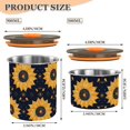 thumbnail image 3 of Sunflower Polka Dots Airtight Coffee Bean Canister 30oz Food Storage Containers with Lids For Gournd, Tea, Sugar, Flour, Rice, Cereal, Candy Cookie Jar, 3 of 8
