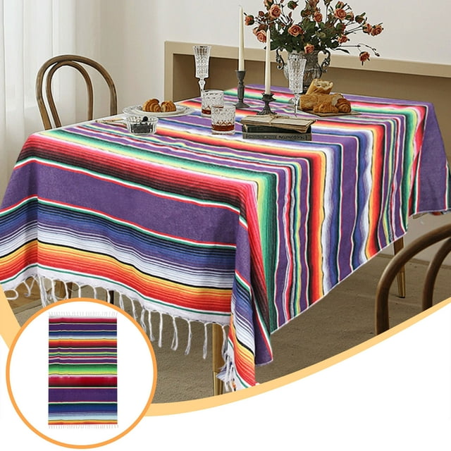 weibbin Tablecloth Table Runner Multifunctional Woven Blanket Conditioning Blanket Camping Blanket Picnic Blanket Suitable For Home Outdoor School Office