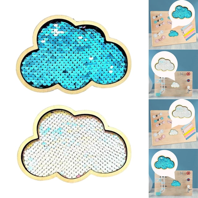 2pcs Busy Board Cloudy Montessori Fine Motor Skill Accessories Developmental Salvador tablero de niños ocupados