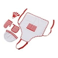 thumbnail image 4 of Ensemble de Costume de Chef pour Enfants, Ensemble de Cuisson pour Filles avec Chapeau de Chef, 4 of 8