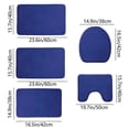 thumbnail image 3 of Foam Bath Mat 5 Set Bathroom Rugs, 3 of 5