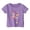 Purple, variant on WMQPNNS Girls Short Sleeved Tops Girls Graphic Tees Size 7/8 Casual Regular Fit Crew Neck T-Shirts Soft Comfy Blouse Cute Print Summer Basic Cotton Clothes, Size 4-5 Years, White