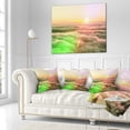 thumbnail image 2 of Designart Sunset on Hills Above Clouds - Landscape Printed Throw Pillow - 18x18, 2 of 4