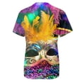 thumbnail image 5 of PMUYBHF T-Shirt Imprimé à Manches Courtes Col Rond pour Femmes Printemps Été 828 L, 5 of 5