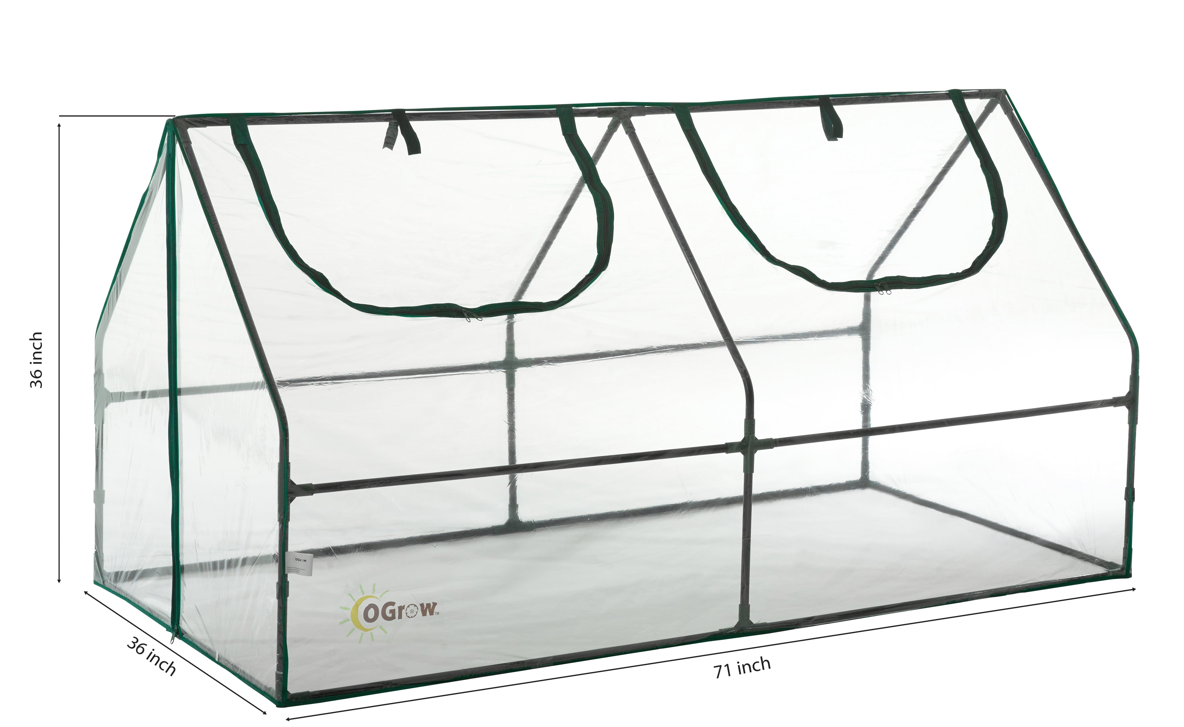 Machrus Ogrow Ultra Deluxe Compact Outdoor Seed Starter Greenhouse Cloche