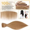 thumbnail image 4 of MY-LADY 10''-24'' 5 Clips in Human Hair Extensions Thick Real Natural Hair Pieces 100% Full Head Remy Hair 20inch #27 Dark Blonde(Heavy), 4 of 8