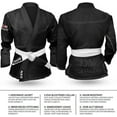 thumbnail image 3 of DXM SPORTS Brazilian Jiu Jitsu BJJ Gi Kimono for Adults - A3, Black, 3 of 7