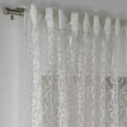 thumbnail image 4 of 3S Brother's Cream Lace Sheers Extra Long Floral Style Curtains Set of 2 Panels Rod Pocket & Back Tab Home Décor Window Custom Made Drapes 10-30 Ft. Long -Made in Turkey Each Panel (100"W x 228"L), 4 of 6