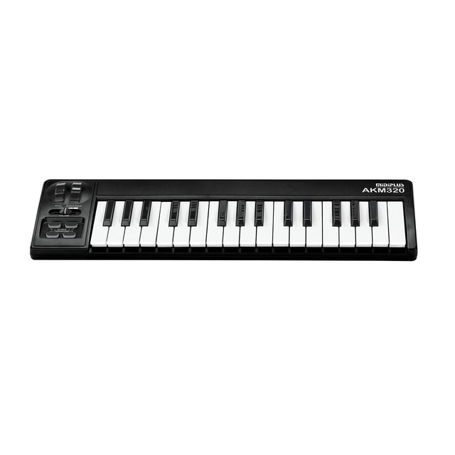 MIDIPLUS AKM320 Controlador de teclado MIDI USB, negro, 32 teclas