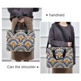 thumbnail image 6 of FORMRS 16" Laptop Bag Carrying Sleeve Case with Handle Travel Shoulder Briefcase, Orange Art Pattern, 6 of 8