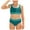 Dark Green, variant on Girls Swimsuit Adjustable String Strap High Waist Bikini 2 Piece Girls' Swimwear Set Teen Girl Bathing Suits Size 9-16,Navy