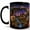 Black, variant on Forest Globe Cottage 11oz Ceramic Mug, Whimsical Nature Coffee Cup