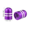 thumbnail image 4 of Motoforti Universal Tire Valve Stem Caps Car Accessories Aluminum Alloy Purple 4 Pcs, 4 of 7