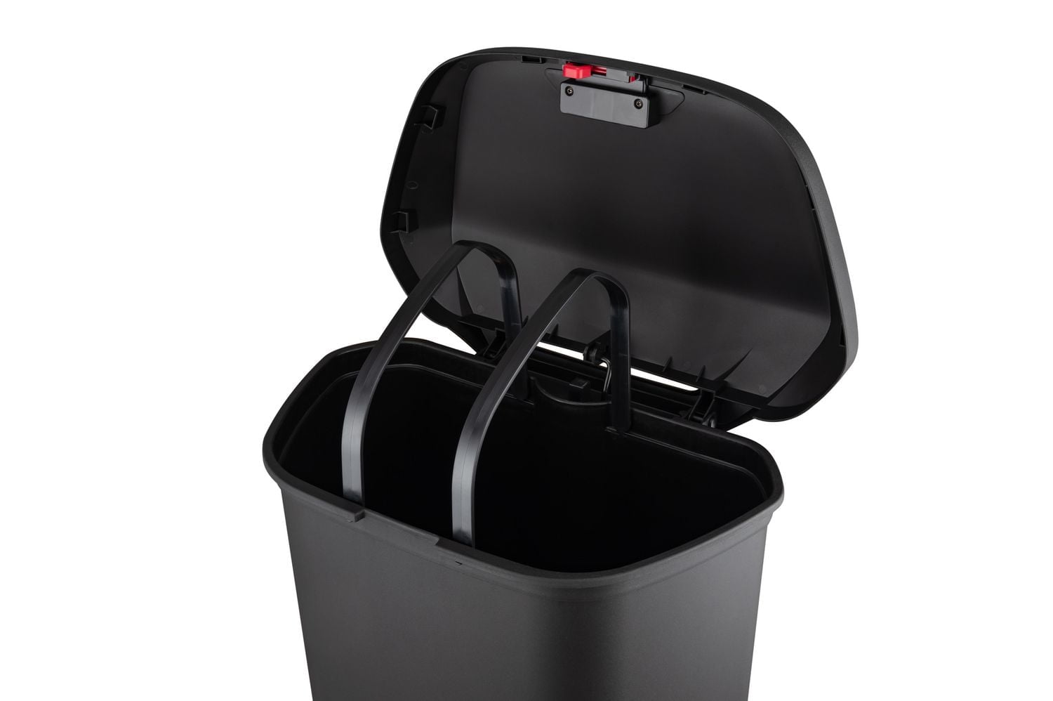 The Step N' Sort Grande poubelle en plastique de 50 L avec pédale en acier