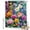 DeepPink Indigo Yellow, variant on Shower Curtain Watercolor Flowers Shower Curtains for Bathroom Decor, Waterproof Polyester Shower Curtain Set with Hooks, Extra Long 72" x 84" Spring Floral