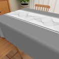 thumbnail image 3 of Nanqianyi Waterproof Rectangle Tablecloth for Kitchen Dining Room,Grey Abstract Line,70x52 Inch, 3 of 6