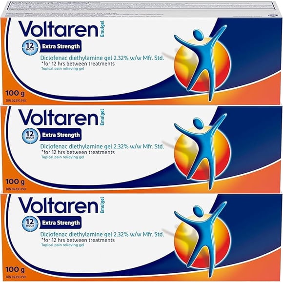 Voltaren Emulgel Extra Strength | Pain Relieving Gel - 3 x 100 G