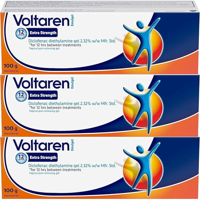 Voltaren Emulgel Extra Strength | Pain Relieving Gel - 3 x 100 G