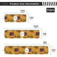 thumbnail image 3 of Pumpkins Spider Candy Corn Sink Splash Guard for Faucet 2 Packs Faucet Absorbent Mats, Halloween Theme Faucet Handle Drip Catcher for Kitchen, Bathroom,Sink Mat, Dish Drying Mat, 14.9"x5.5", 3 of 7