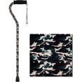 thumbnail image 1 of Bastón de diseño con mango descentrado, ligero y ajustable, con correa de transporte, diseño de camuflaje., 1 of 5