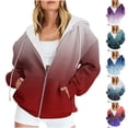 thumbnail image 1 of NJDVHB Manteaux d'Hiver pour Femmes, Veste Matelassée pour Femmes, Pulls Décontractés Imprimés à Capuche à Manches Longues, Rouge, P, 1 of 1