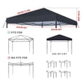 thumbnail image 2 of Toldo de Repuesto 8x8 pies Impermeable de Poliéster 420D, 2 of 7