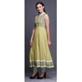 thumbnail image 3 of Bimba Beige Floral Anarkali Dress For Women Indian Ethnic Printed Kurti Long Kurta Party Dress Medium, 3 of 6