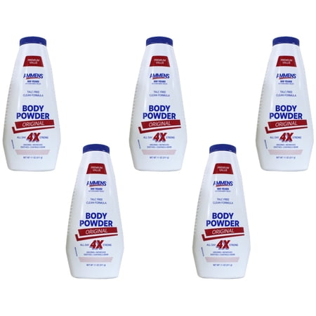 5 Pack - Ammens Powder Original 11oz Each